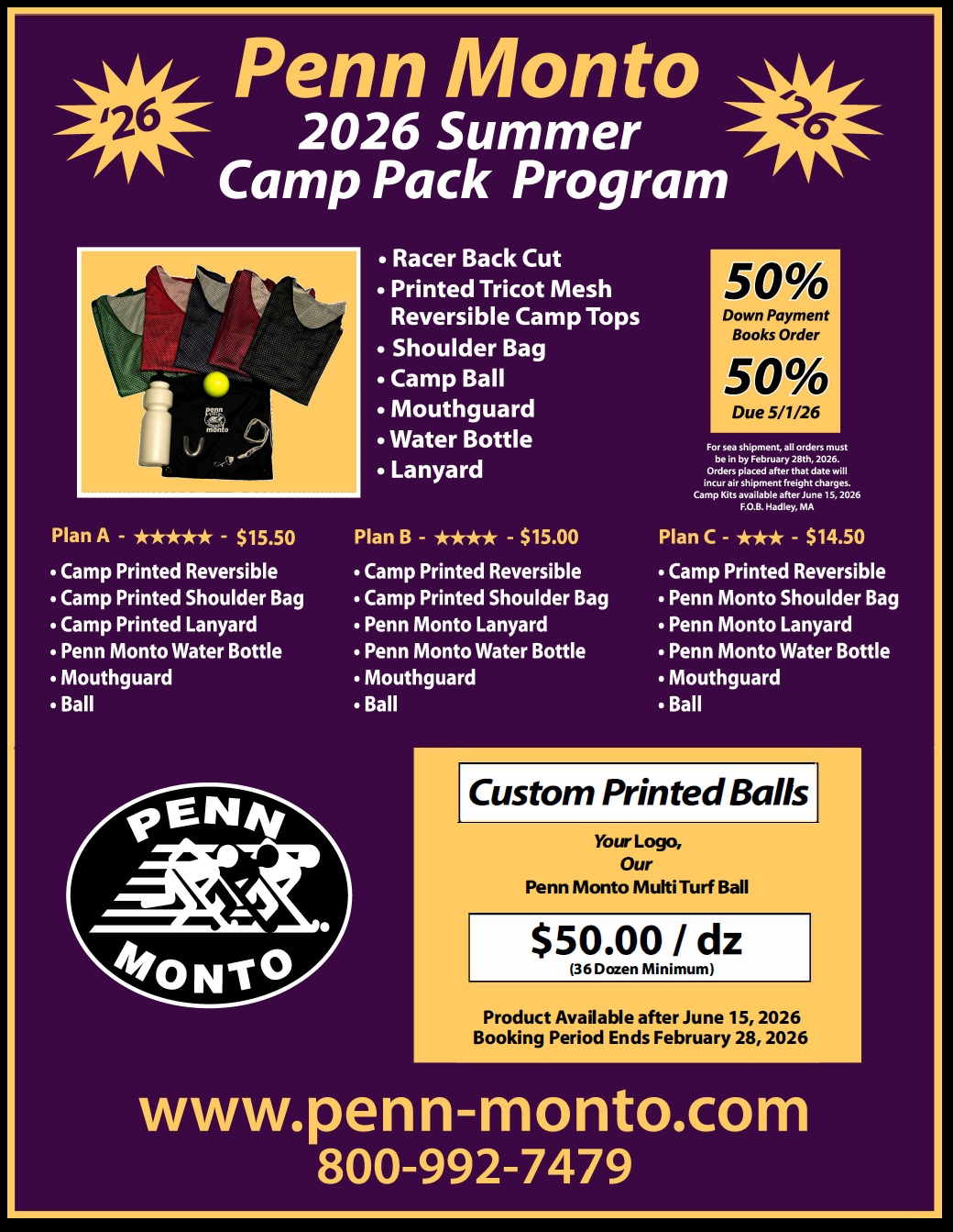 Penn Monto 2026 Camp Kit